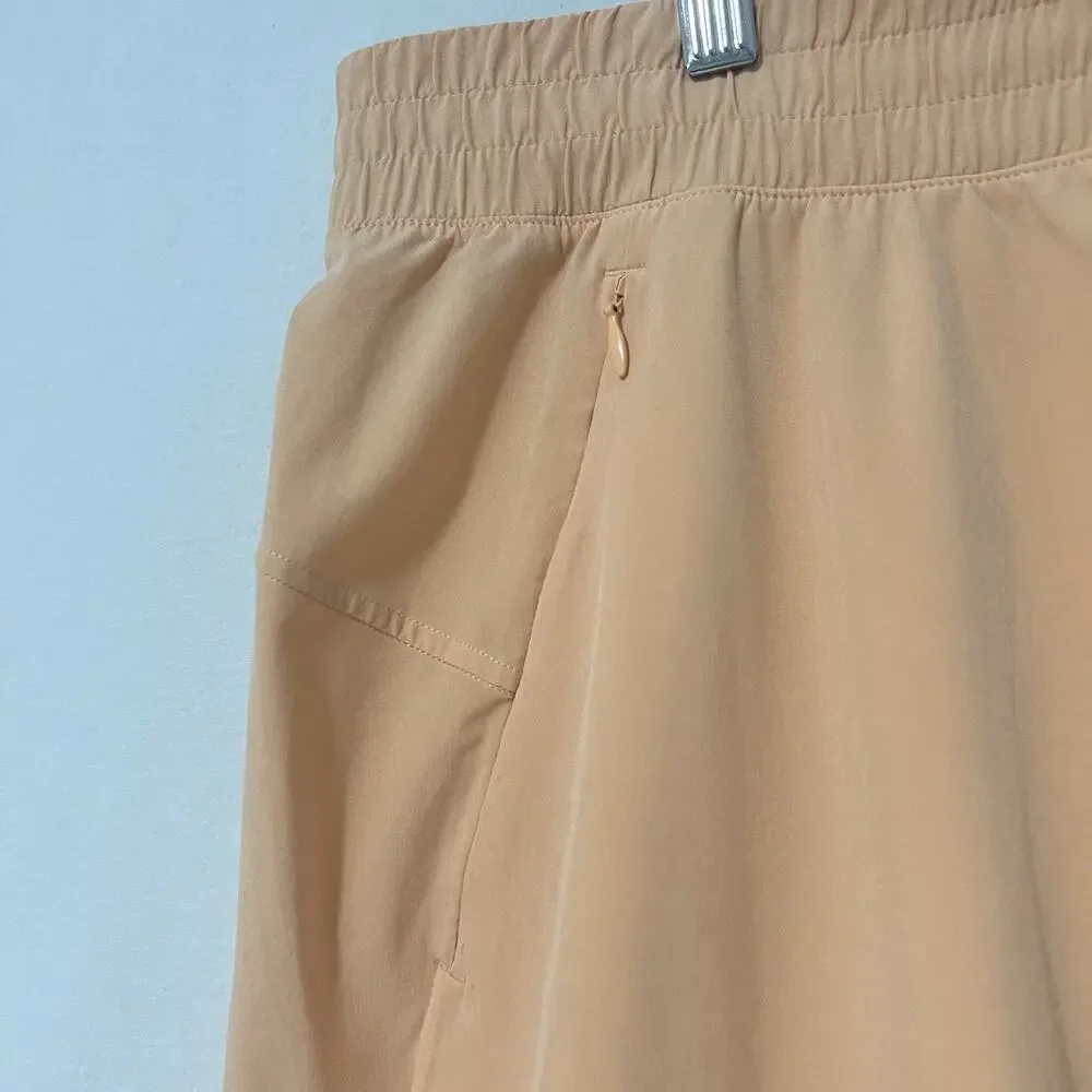Lululemon Swift Mid-Rise Wide-Leg Pant Women's 14 Peach Bellini Athleisure EUC